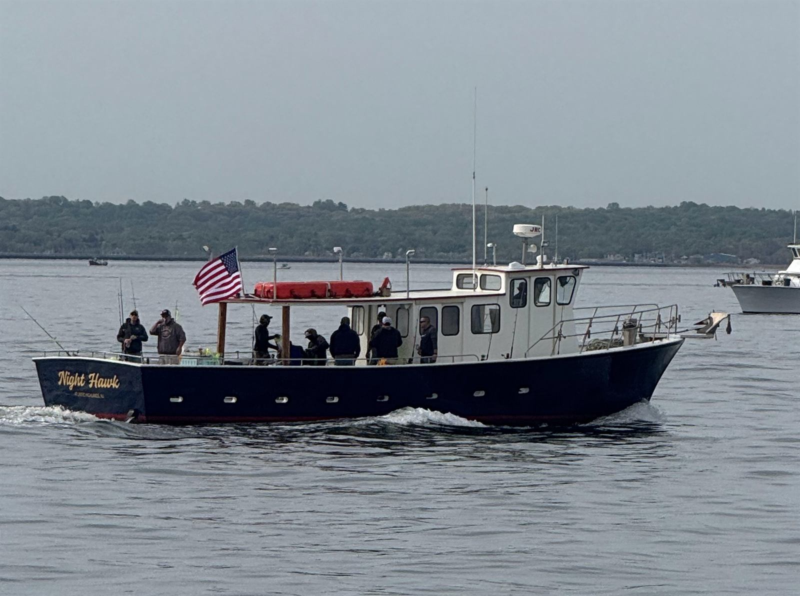 The Nighthawk heading out with anglers aboard