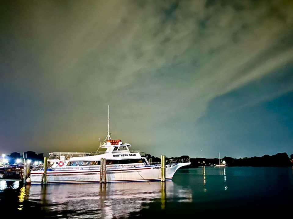 The Keyport Princess at night